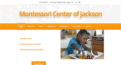 Desktop Screenshot of montessoricenterofjackson.org