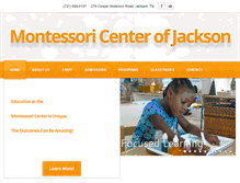 Tablet Screenshot of montessoricenterofjackson.org